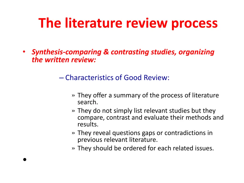 the literature review process 4
