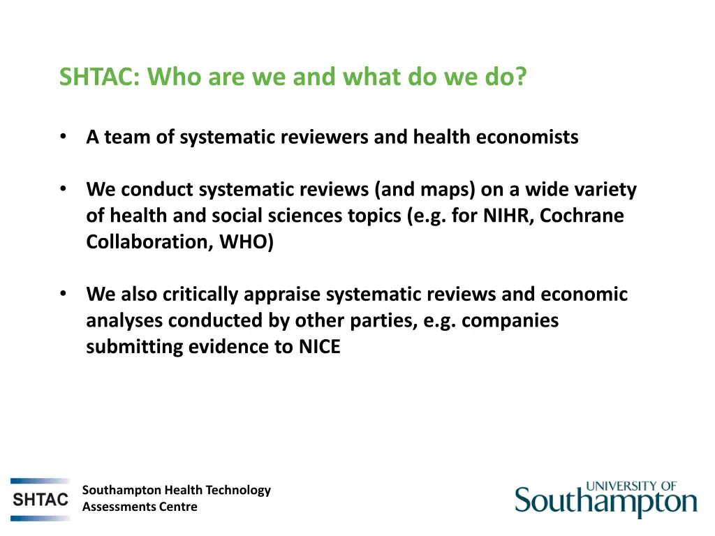 shtac who are we and what do we do