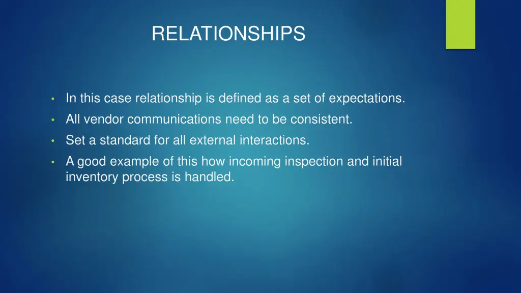 relationships