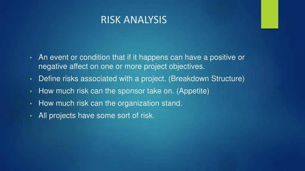 risk analysis