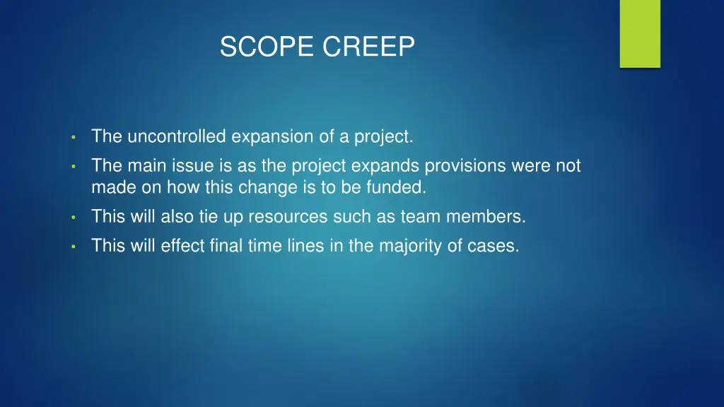 scope creep