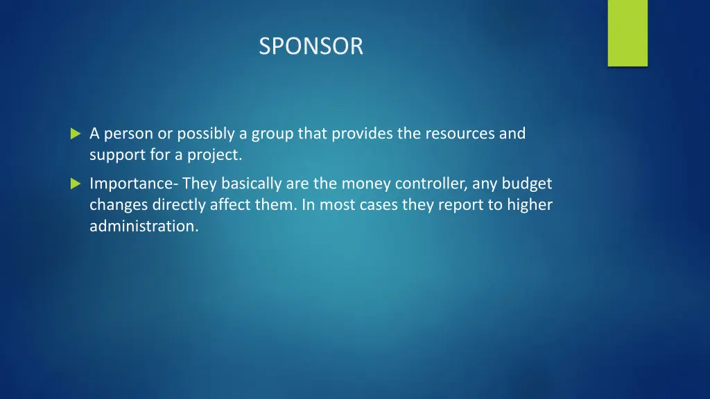 sponsor
