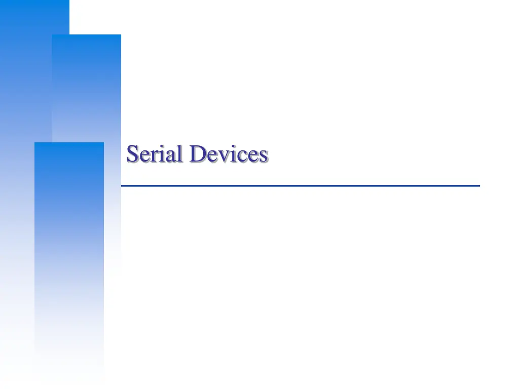 serial devices