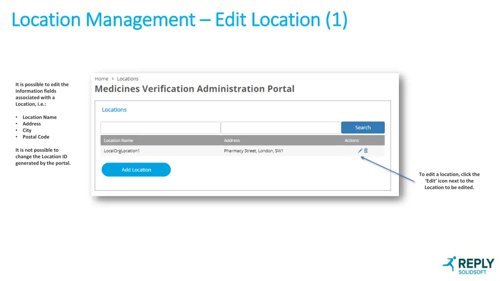 location management location management edit