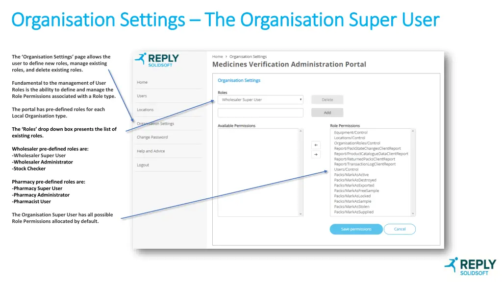 organisation settings organisation settings
