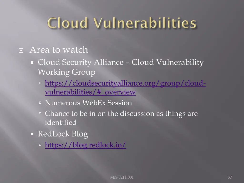 area to watch cloud security alliance cloud