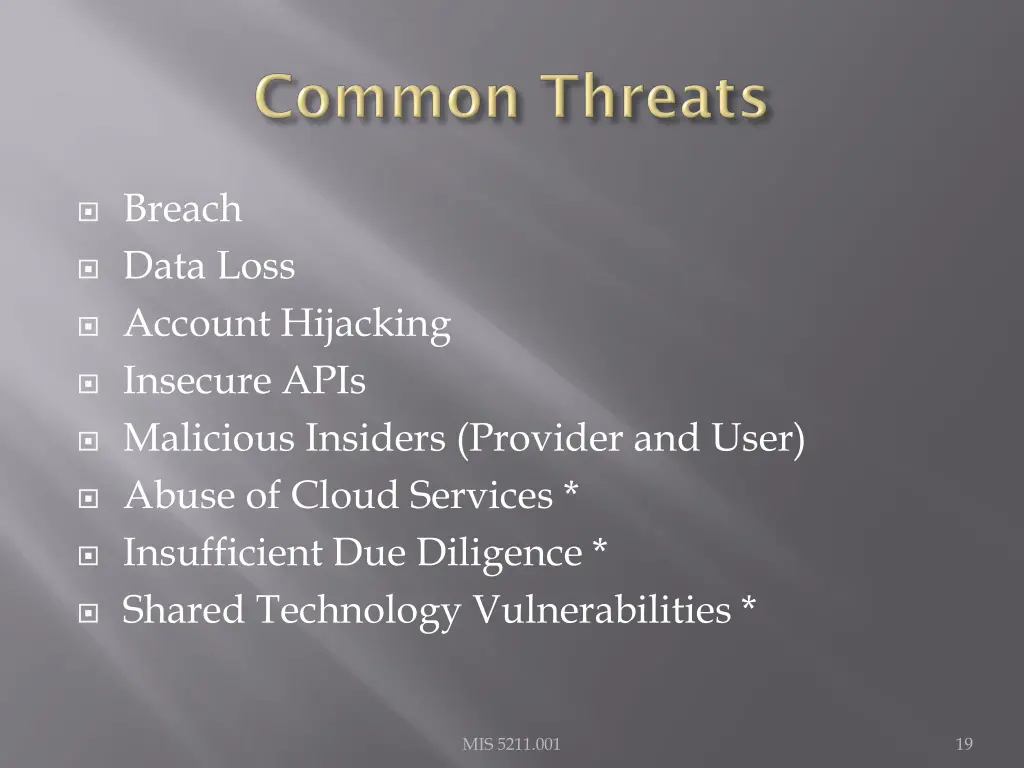 breach data loss account hijacking insecure apis