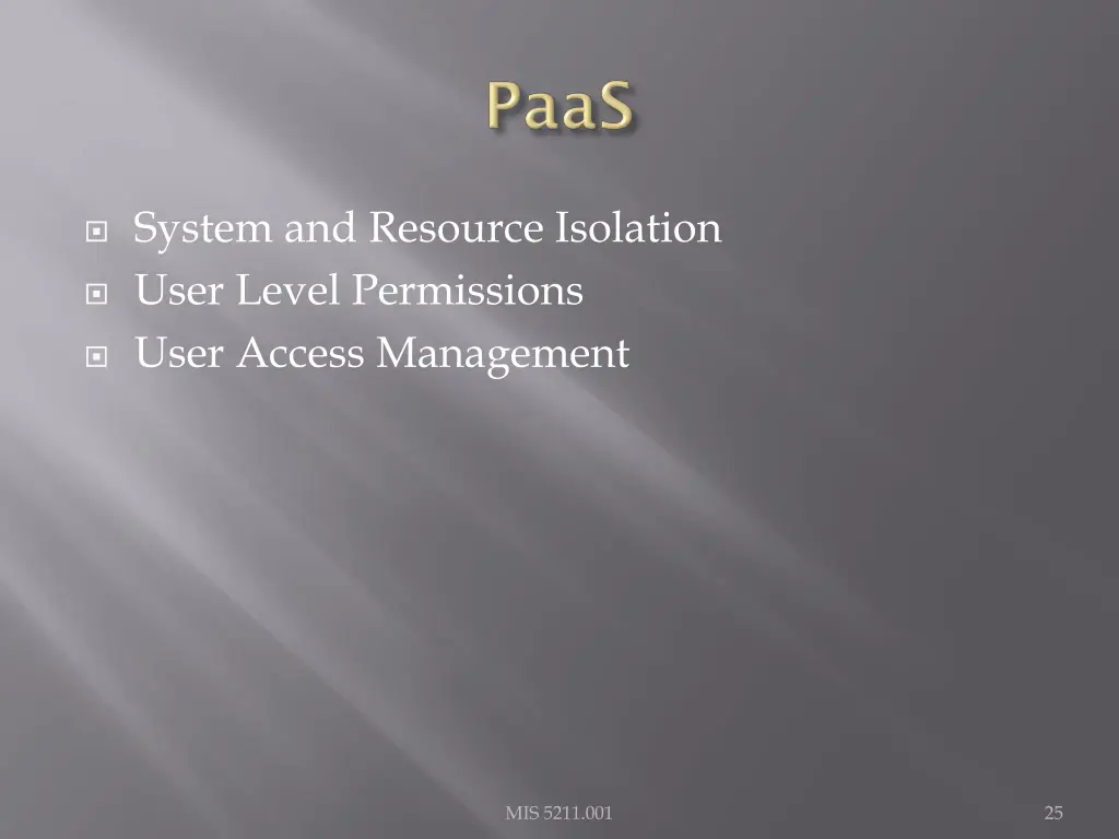 system and resource isolation user level