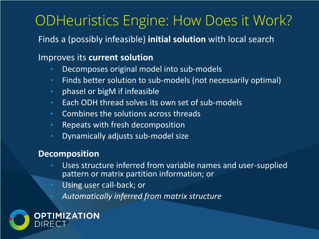 odheuristics engine how does it work