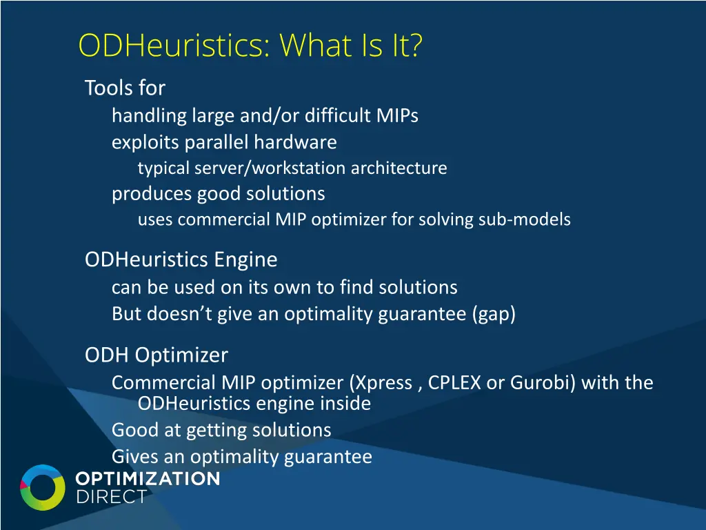 odheuristics what is it