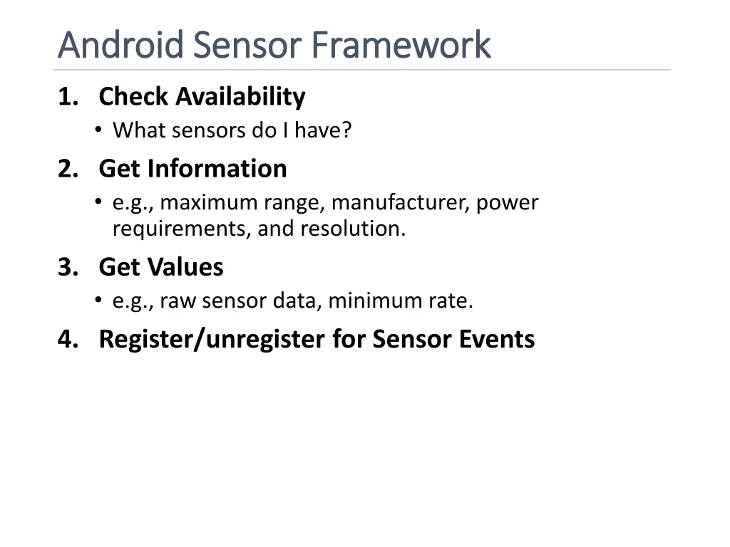 android sensor framework android sensor framework