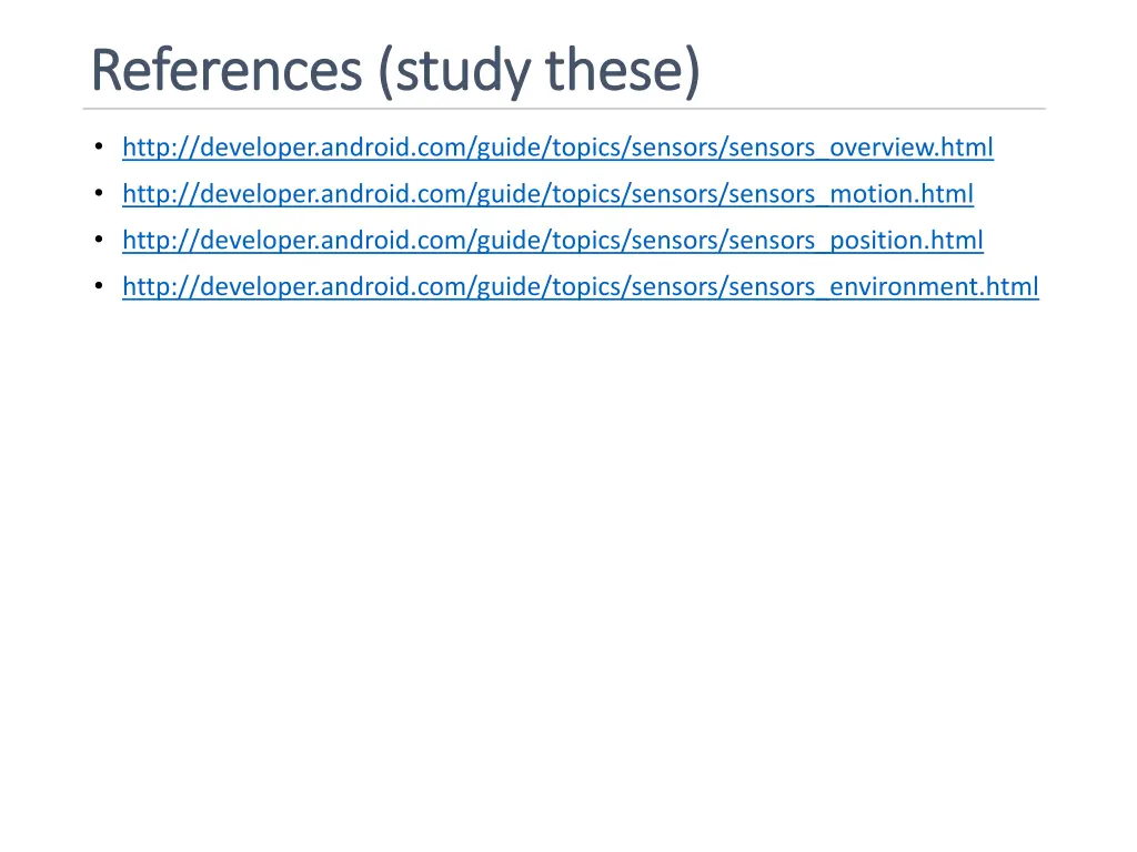 references references s study