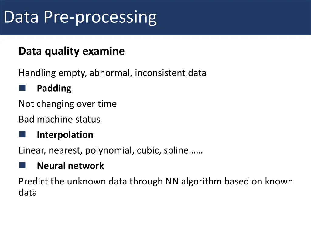data pre processing