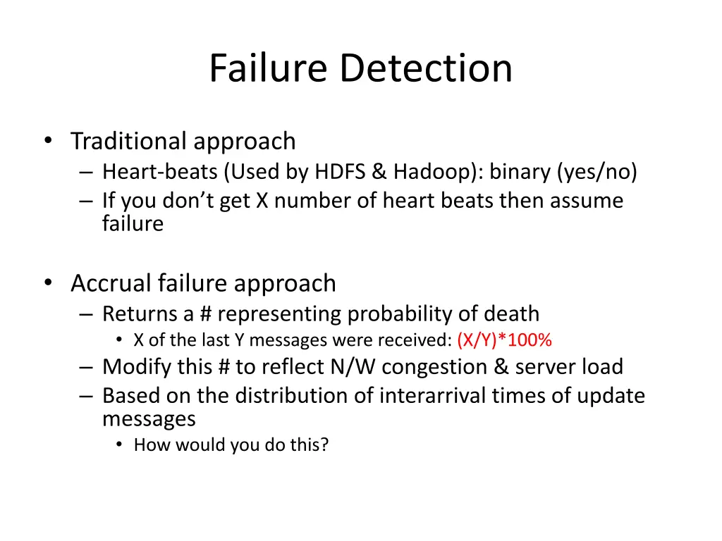 failure detection