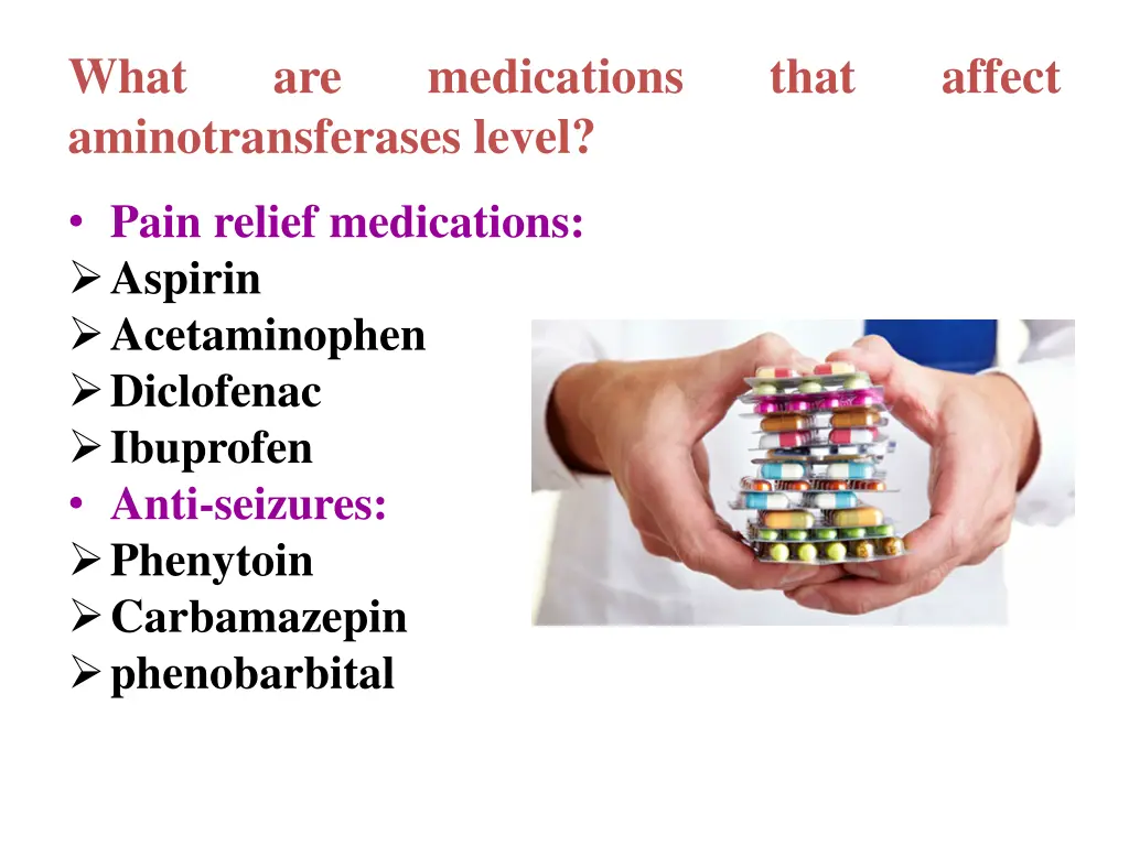 what aminotransferases level