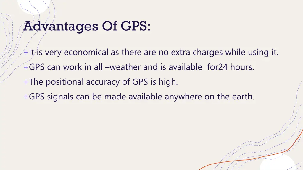 advantages of gps