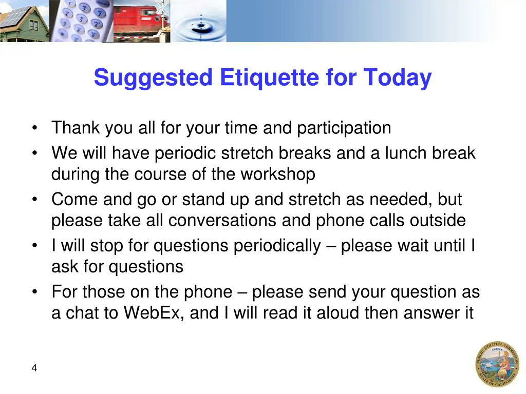 suggested etiquette for today