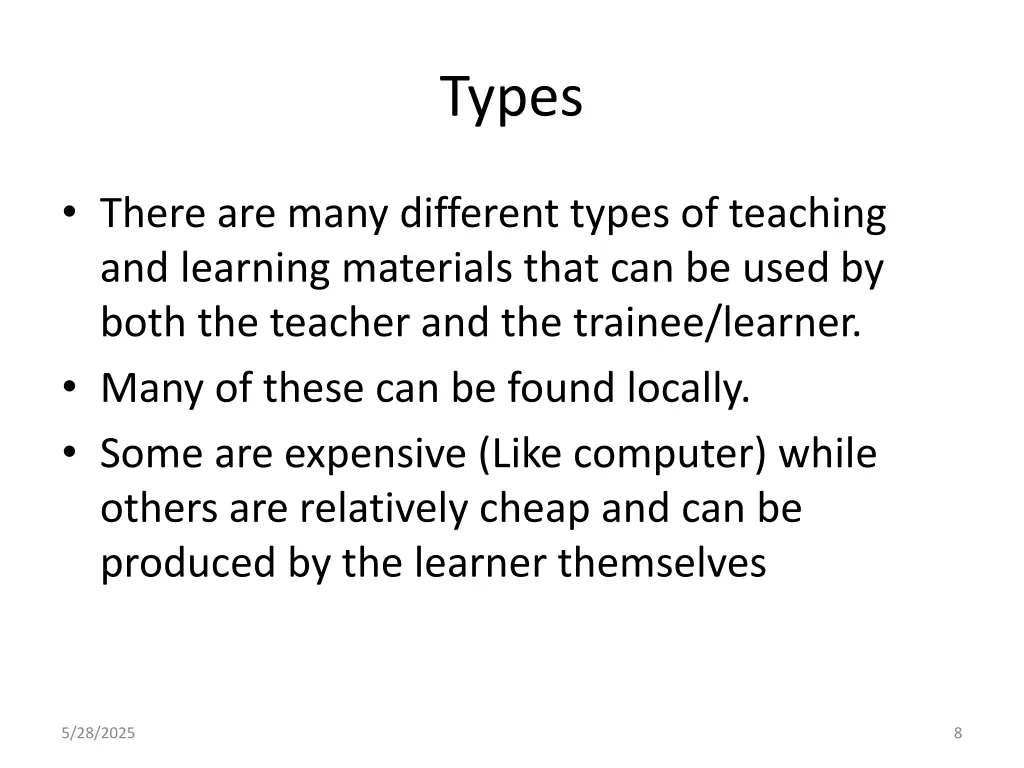 types