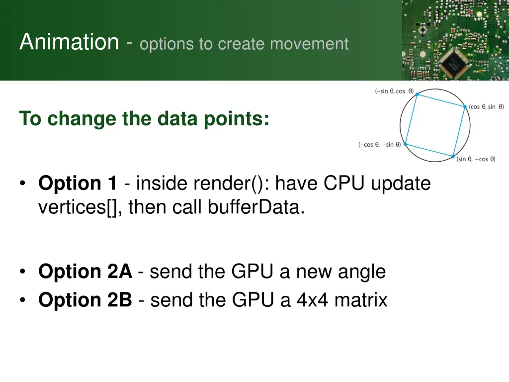 animation options to create movement
