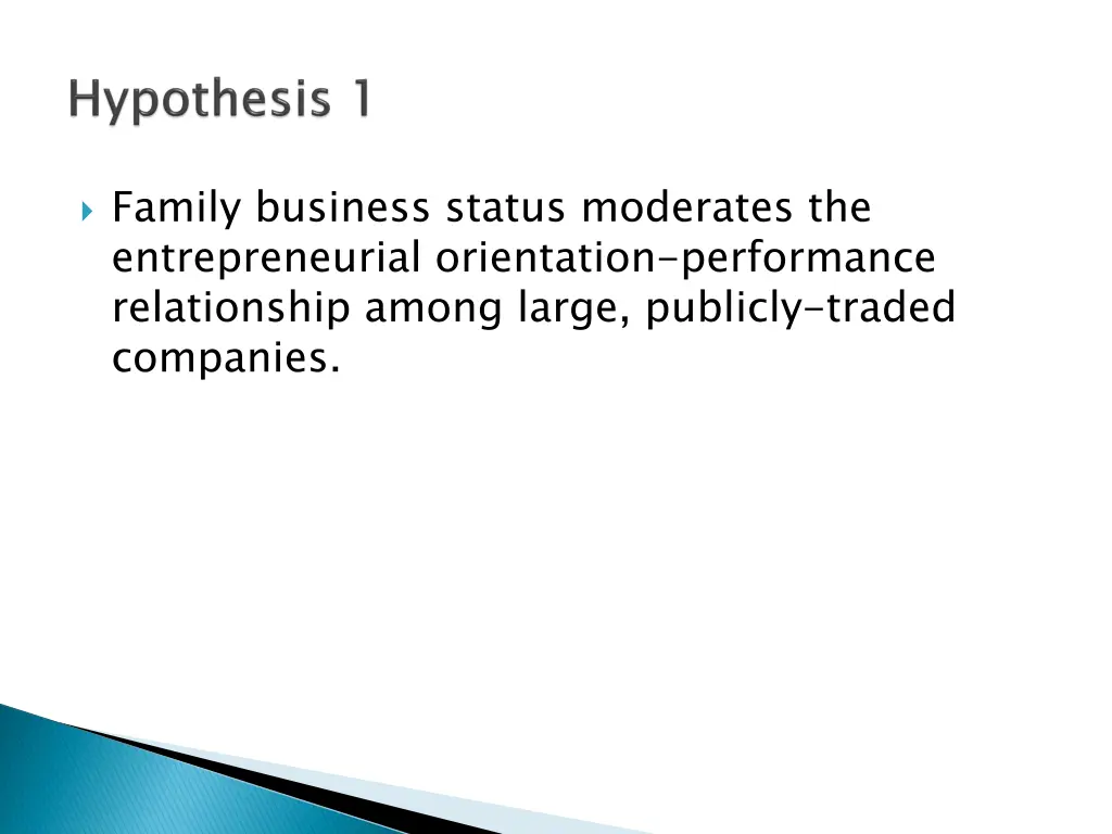 family business status moderates