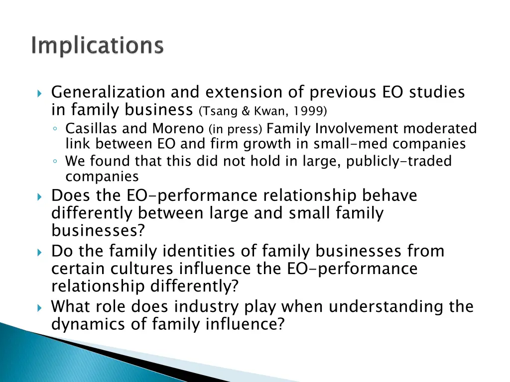generalization and extension of previous