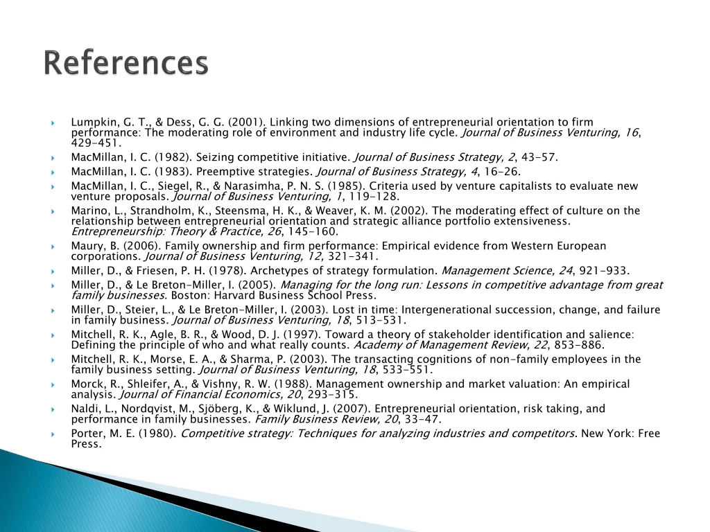 lumpkin g t dess g g 2001 linking two dimensions