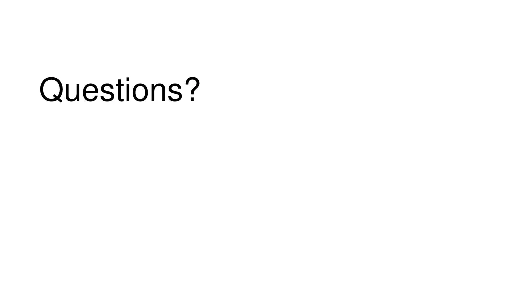 questions