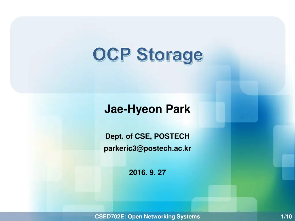 ocp storage