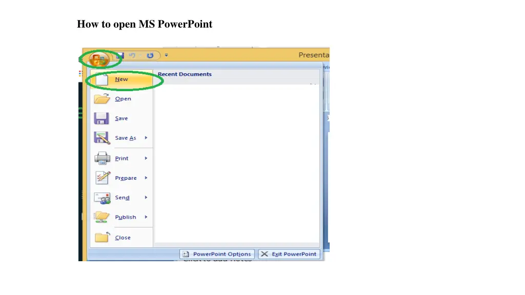 how to open ms powerpoint 1