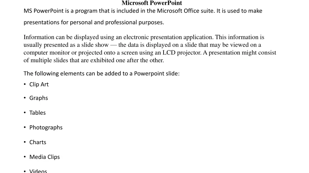 microsoft powerpoint