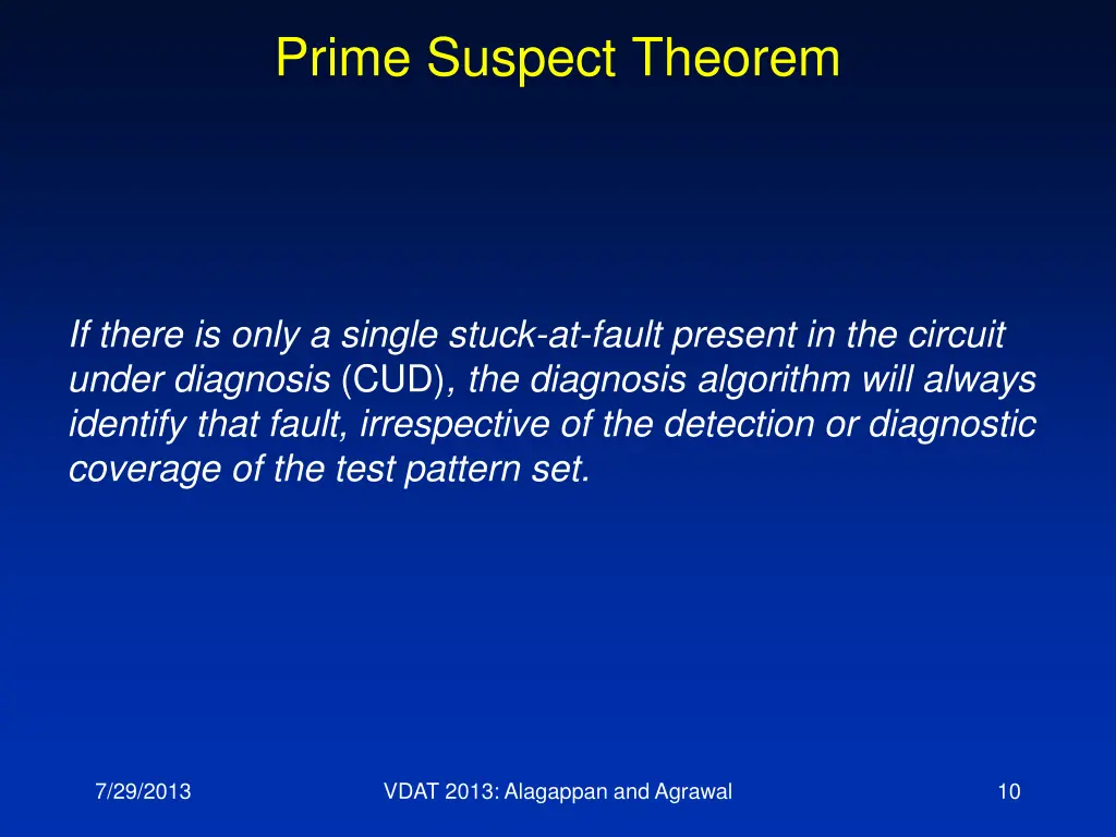 prime suspect theorem