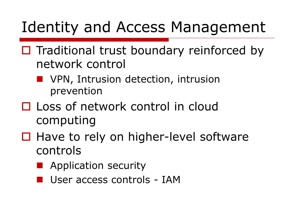 identity and access management