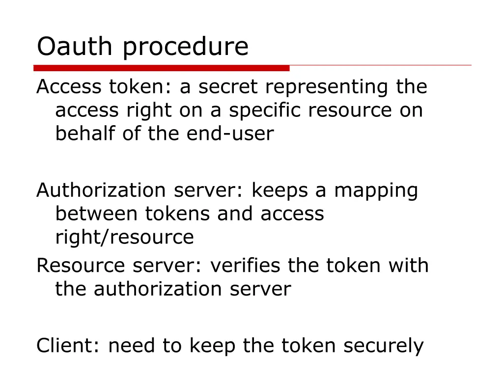 oauth procedure
