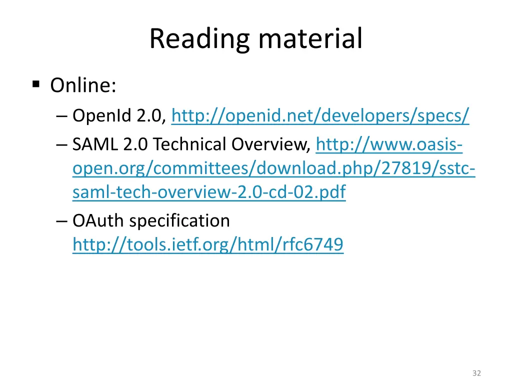 reading material