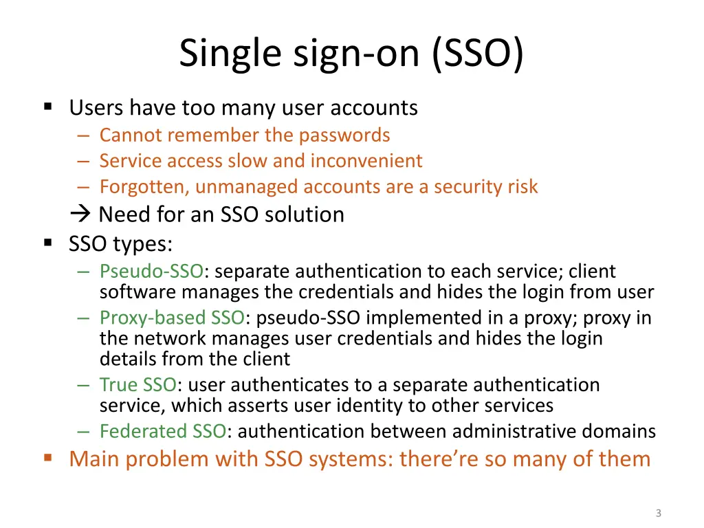single sign on sso