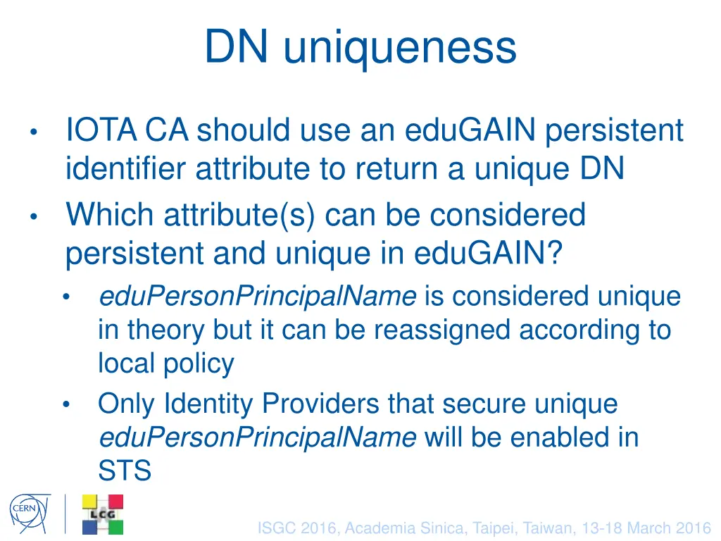dn uniqueness