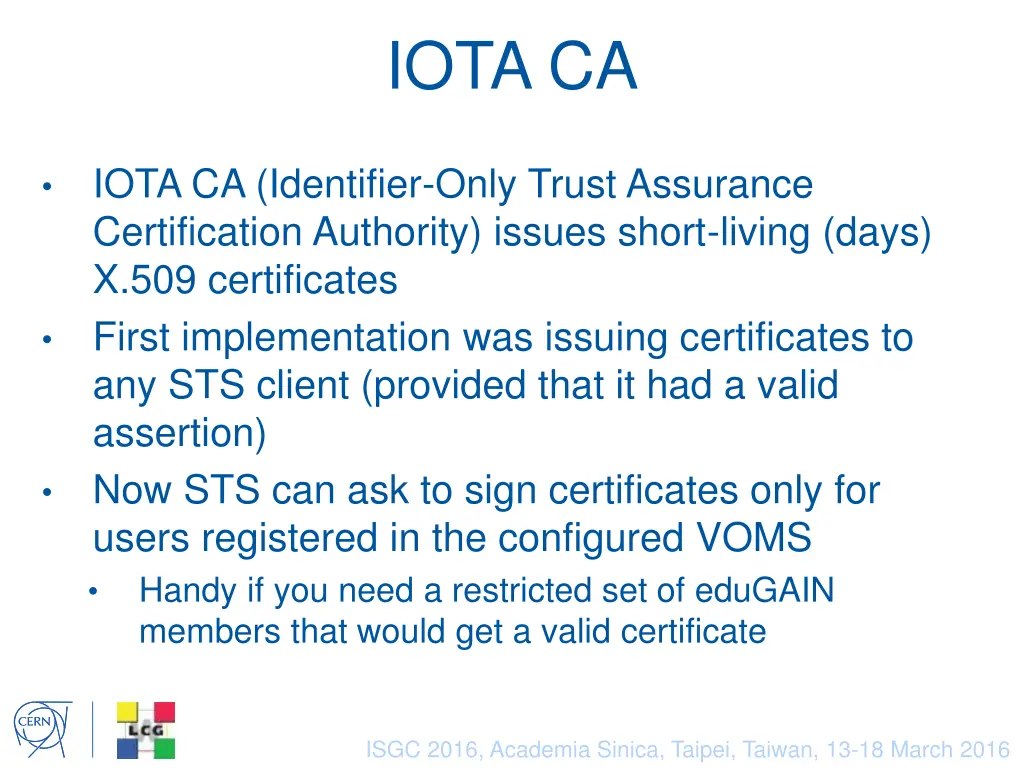 iota ca