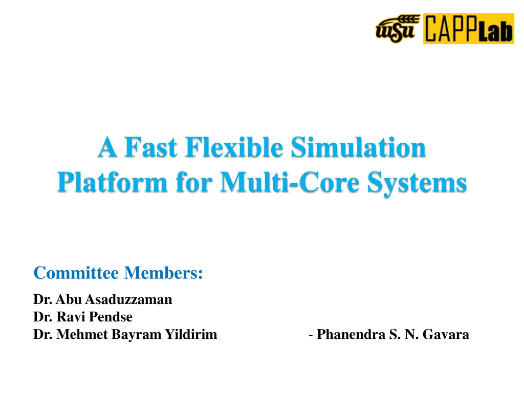 a fast flexible simulation platform for multi