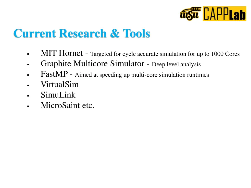current research tools