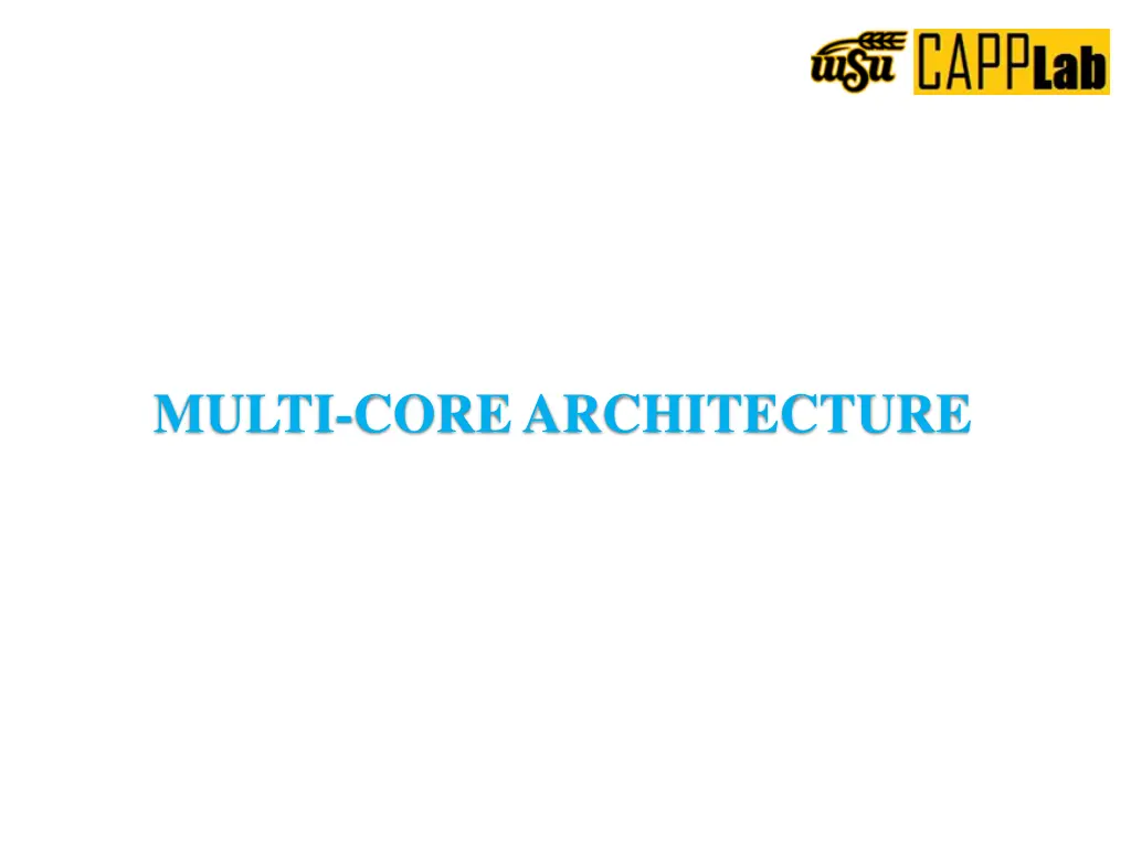 multi core architecture