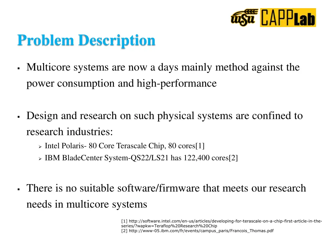 problem description