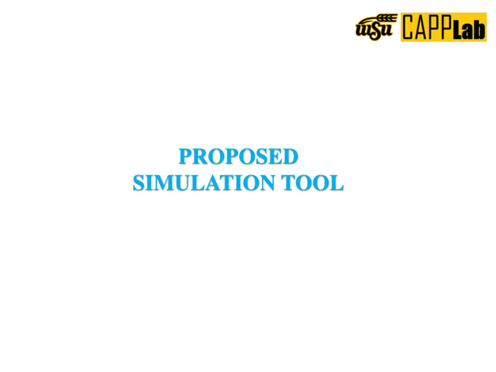proposed simulation tool