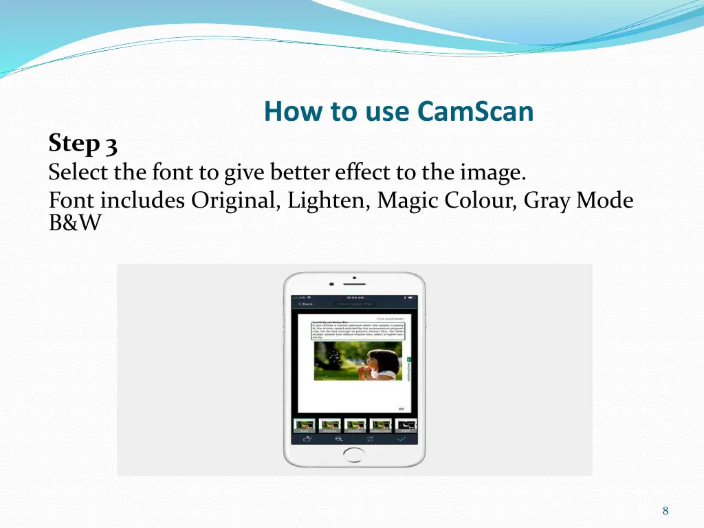 how to use camscan 2