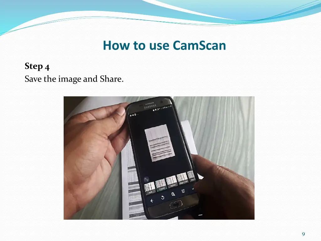 how to use camscan 3
