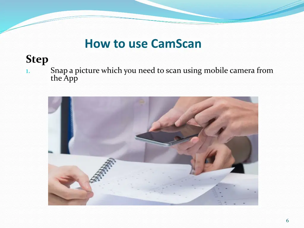 how to use camscan