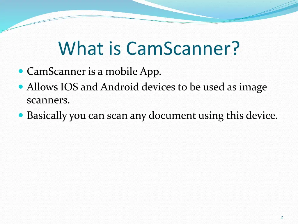 what is camscanner