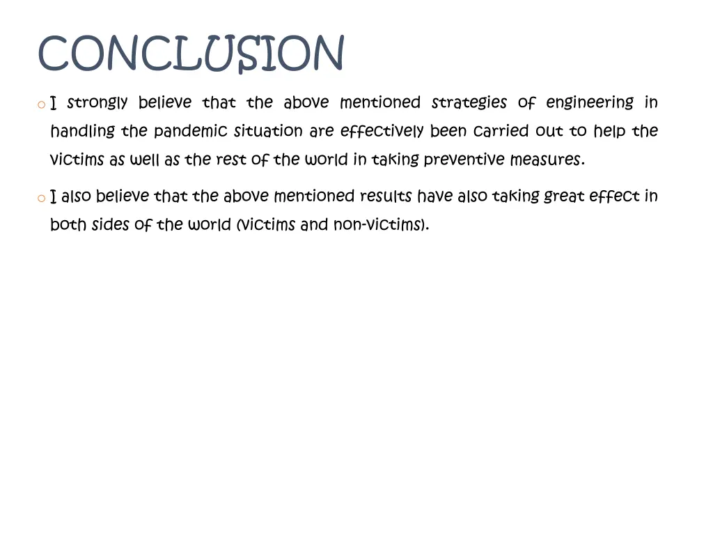 conclusion