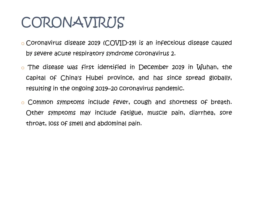 coronavirus