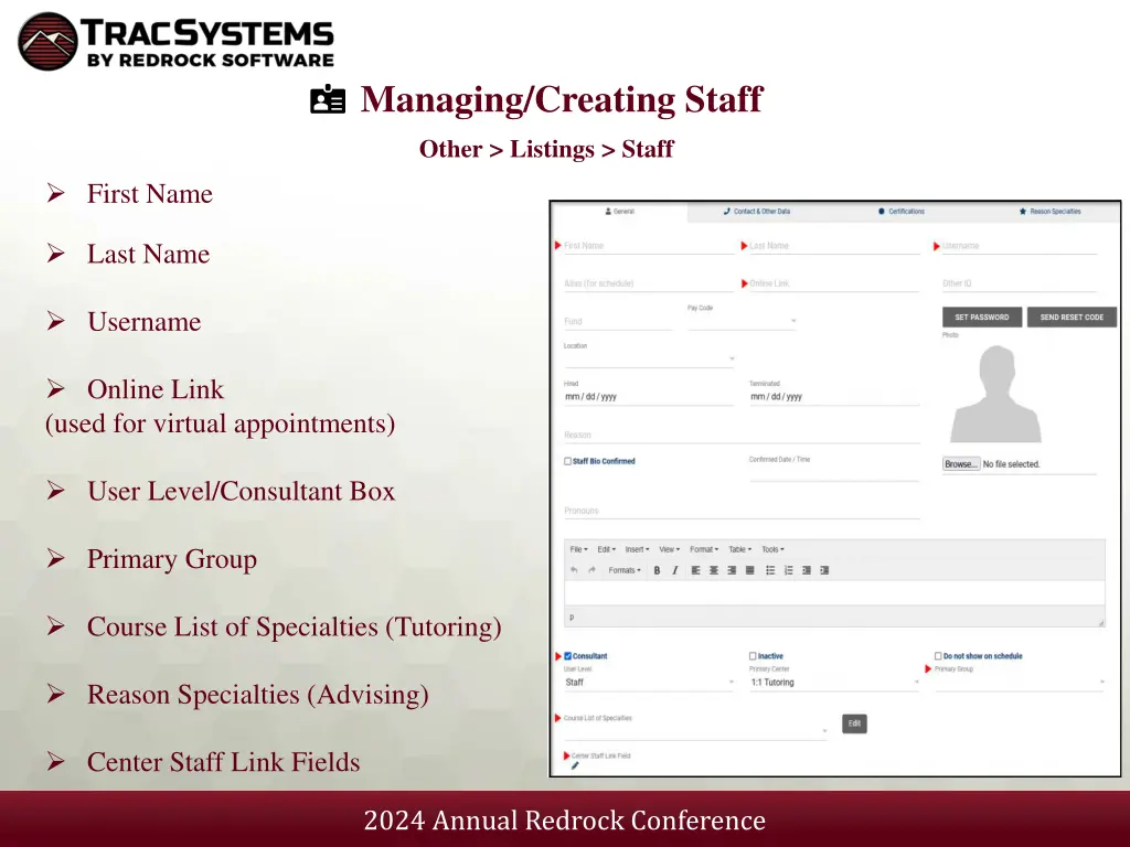 managing creating staff