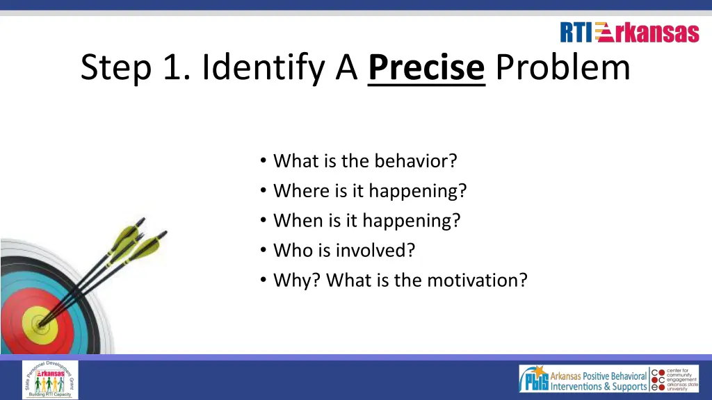 step 1 identify a precise problem